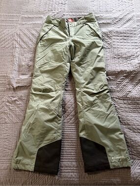 Columbia Olive Green and Black Ski/Snow Pants